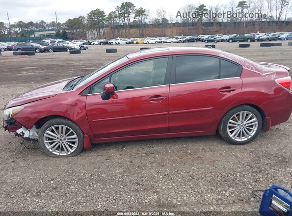 JF1GJAF64GH007693 2016 SUBARU IMPREZA Red Rear interior view