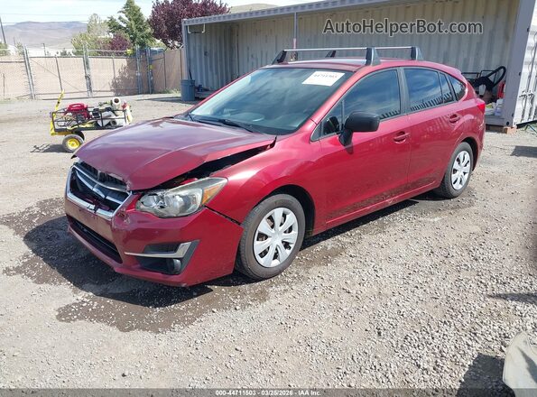JF1GPAA60G8273167 2016 SUBARU IMPREZA Burgundy Front left