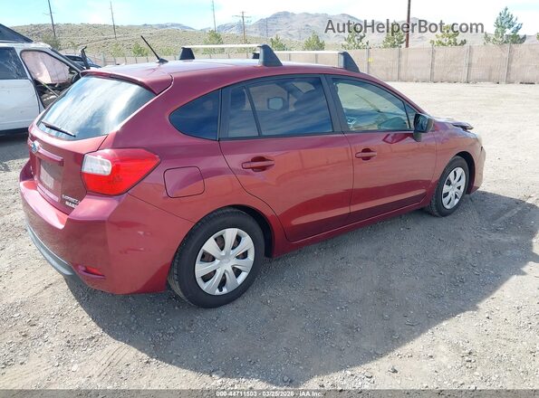 JF1GPAA60G8273167 2016 SUBARU IMPREZA Burgundy Rear right