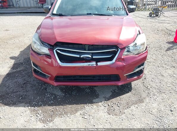 JF1GPAA60G8273167 2016 SUBARU IMPREZA Burgundy Instrument cluster view