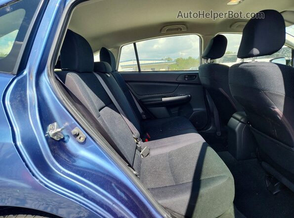 JF1GPAA6XGH285911 2016 SUBARU IMPREZA Blue Vista de los asientos traseros