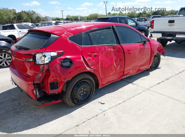 JF1GUABC2S8331317 2025 SUBARU IMPREZA Красный Задняя правая четверть