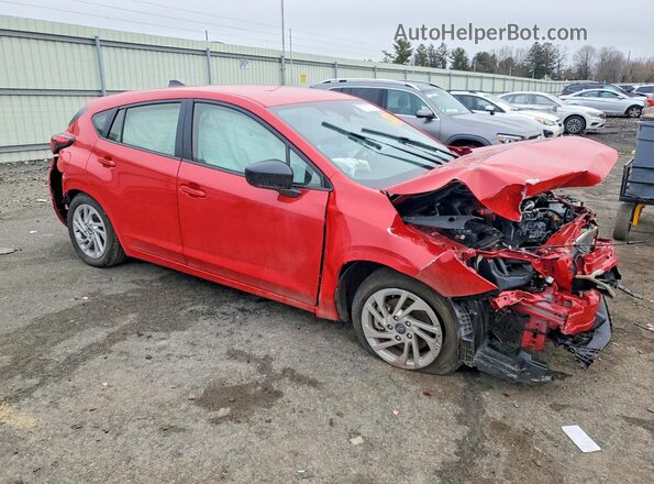 JF1GUABC4S8251565 2025 SUBARU IMPREZA Красный Передняя правая четверть