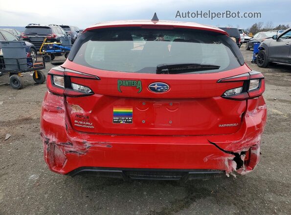 JF1GUABC4S8251565 2025 SUBARU IMPREZA Красный Вид сзади