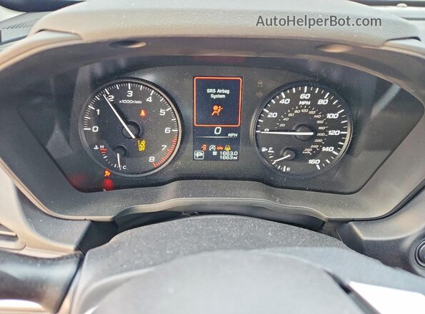 JF1GUABC5S8333885 2025 SUBARU IMPREZA Gray Instrument cluster view