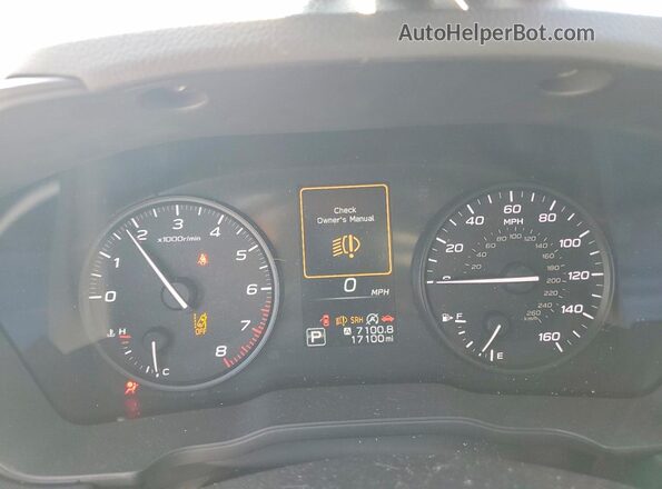 JF1GUABC9S8239122 2025 SUBARU IMPREZA Gray Instrument cluster view