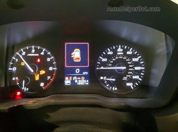 JF1GUABC9S8242683 2025 SUBARU IMPREZA White Widok zestawu wskaźników