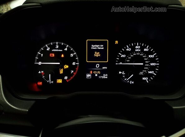 JF1GUABC9S8339821 2025 SUBARU IMPREZA Silver Вид щитка приладів