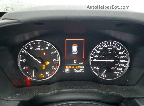 JF1GUAFC2S8296823 2025 SUBARU IMPREZA Gray Սարքավորումների վահանակի տեսք