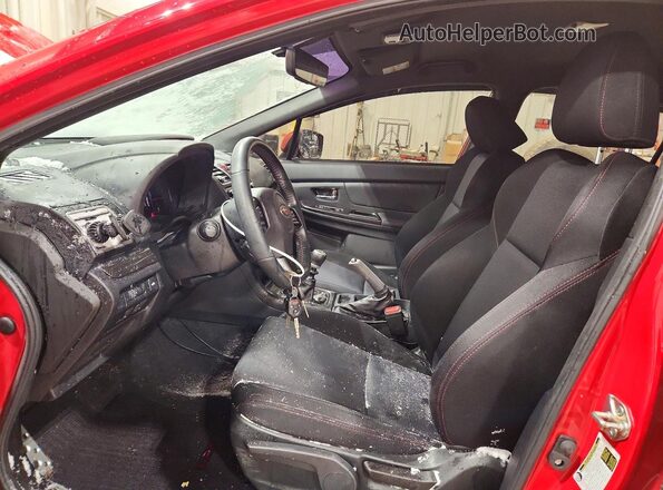JF1VA1A60M9816144 2021 SUBARU WRX Red Widok wnętrza z przodu