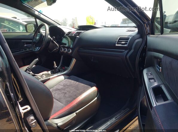 JF1VA2M62H9815519 2017 SUBARU WRX STI Black Widok wnętrza z przodu