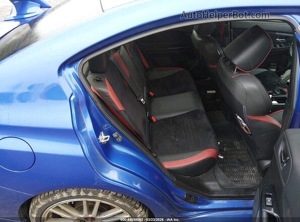 JF1VA2S68K9825174 2019 SUBARU WRX STI Blue Вид наклейки з VIN-кодом