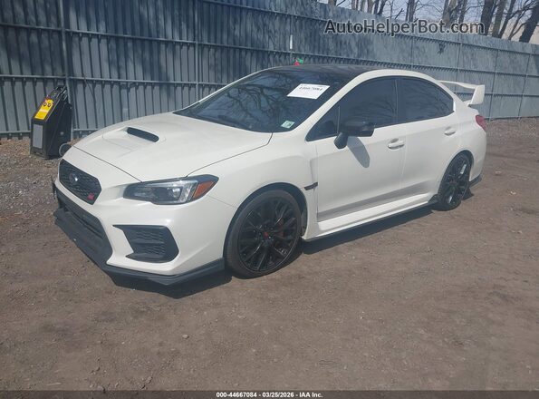 JF1VA2W63M9811020 2021 SUBARU WRX STI White Vista tres cuartos delantera izquierda