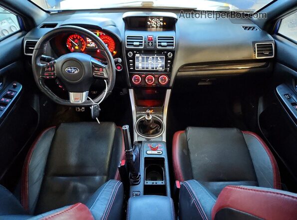 JF1VA2Y61H9836033 2017 SUBARU WRX Blue Widok deski rozdzielczej