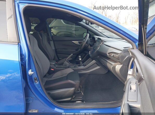 JF1VBAA64P9824555 2023 SUBARU WRX Blue Front interior view