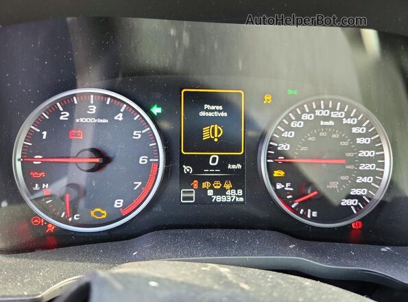 JF1VBAF63N9025047 2022 SUBARU WRX Черный Вид щитка приборов