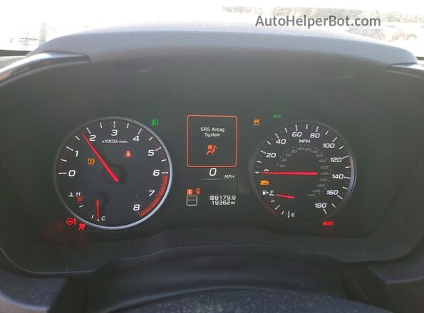 JF1VBAF64P9821924 2023 SUBARU WRX Белый Вид щитка приборов