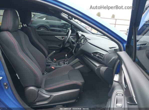 JF1VBAF65N9030332 2022 SUBARU WRX Синий Вид салона спереди
