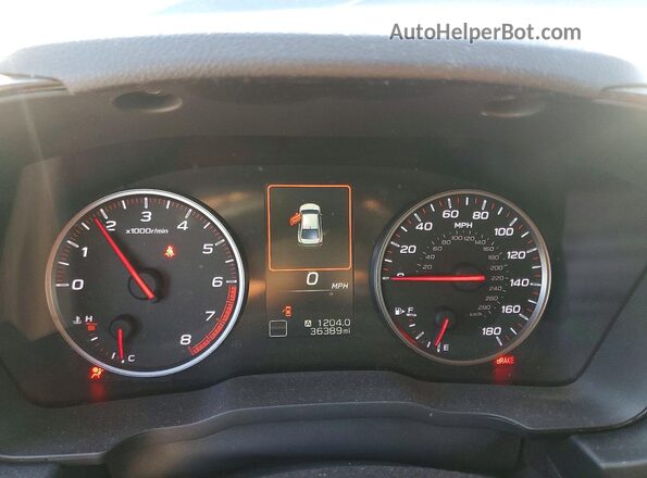JF1VBAF65N9031996 2022 SUBARU WRX Black Вид щитка приладів