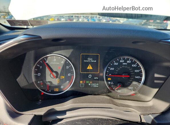 JF1VBAH65S9803342 2025 SUBARU WRX White Вид щитка приладів