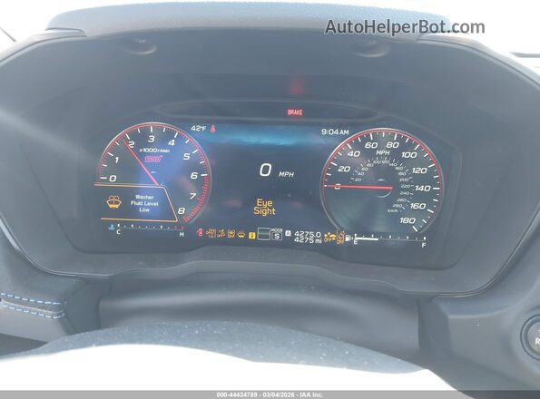 JF1VBAZ61S9802901 2025 SUBARU WRX White Widok tylnych siedzeń