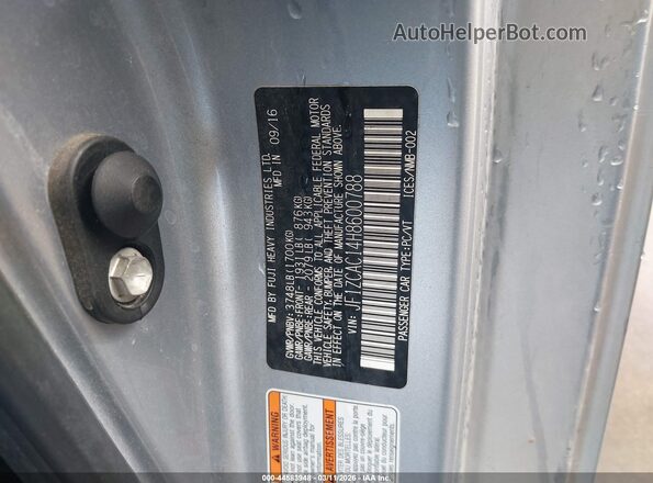 JF1ZCAC14H8600788 2017 SUBARU BRZ Silver Widok komory silnika