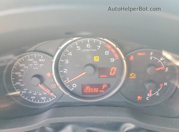 JF1ZCAC17G8600685 2016 SUBARU BRZ White Instrument cluster view