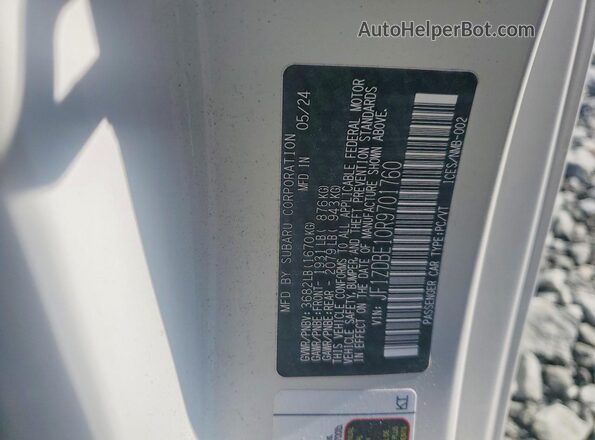 JF1ZDBE10R9701760 2024 SUBARU BRZ White Շարժիչի բաժամունքի տեսք