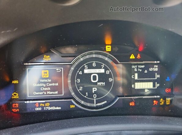 JF1ZDBE13R8703296 2024 SUBARU BRZ White Вид щитка приладів