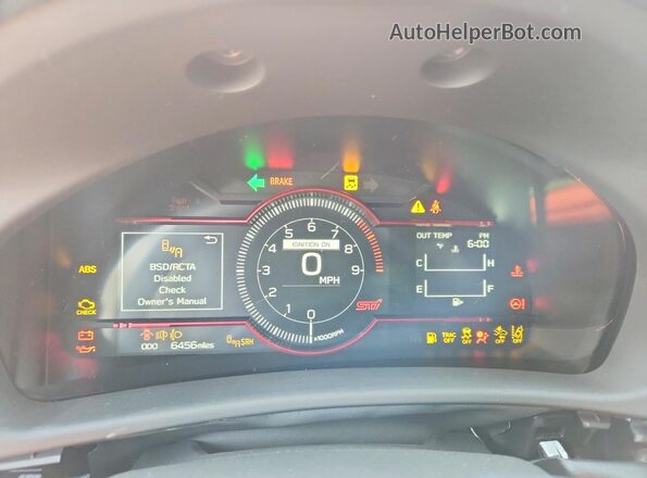 JF1ZDBS13S9702945 2025 SUBARU BRZ Красный Вид щитка приборов