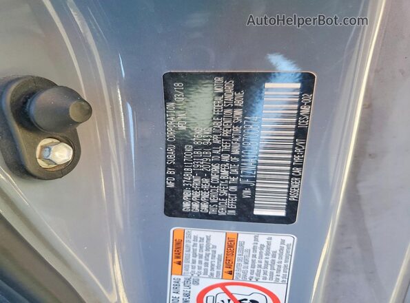 JF1ZNAA10J8700874 2018 TOYOTA 86 Gray Widok komory silnika