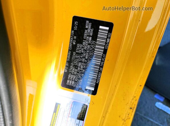 JF1ZNBM1XT8075839 2026 TOYOTA GR Yellow 