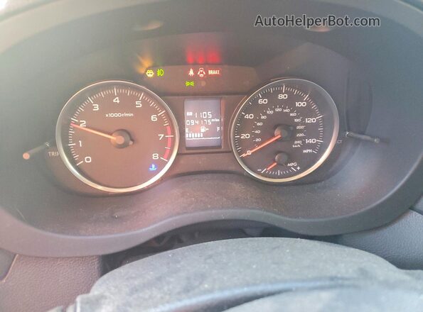 JF2GPABC6HG228466 2017 SUBARU CROSSTREK Темно-бордовый Вид щитка приборов