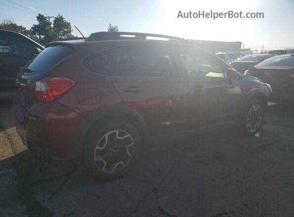 JF2GPABC6HG228466 2017 SUBARU CROSSTREK Темно-бордовый Задняя правая четверть