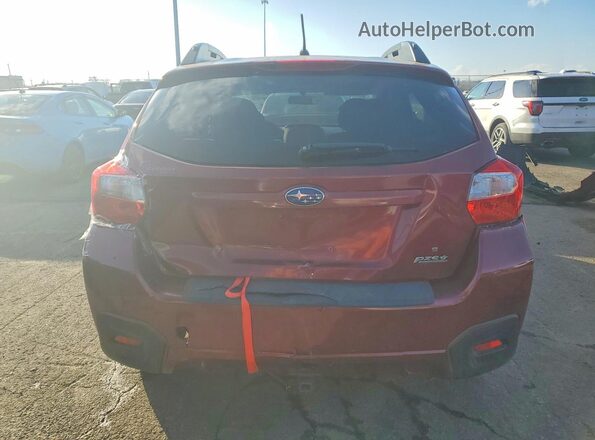 JF2GPABC6HG228466 2017 SUBARU CROSSTREK Темно-бордовый Вид сзади