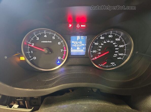JF2GPABC8HH237728 2017 SUBARU CROSSTREK Black Սարքավորումների վահանակի տեսք