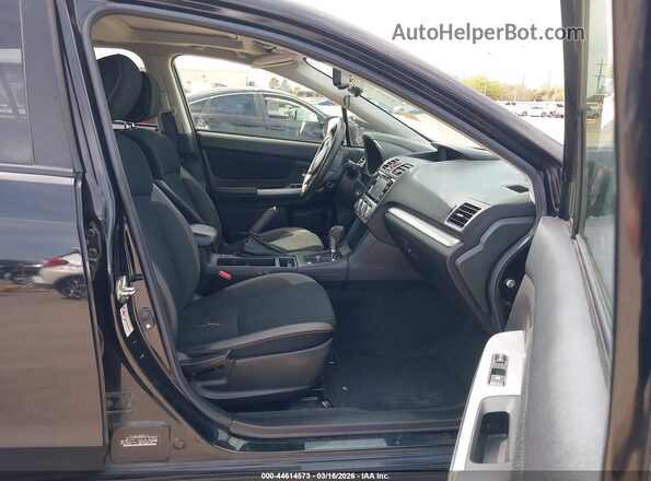 JF2GPABC9G8340767 2016 SUBARU CROSSTREK Black Widok wnętrza z przodu