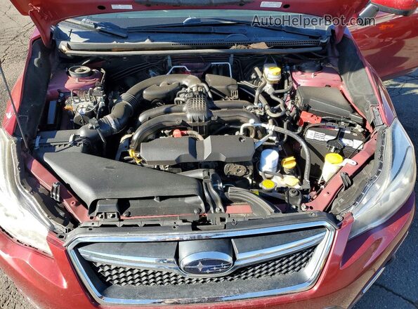 JF2GPADCXGH327197 2016 SUBARU CROSSTREK Burgundy Вид задньої частини салону
