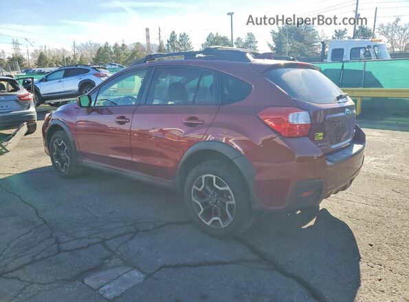 JF2GPADCXGH327197 2016 SUBARU CROSSTREK Burgundy Задня ліва чверть