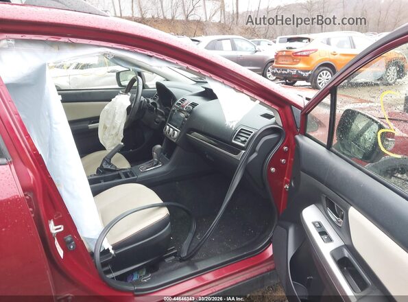 JF2GPALC8GH309251 2016 SUBARU CROSSTREK Красный Вид салона спереди