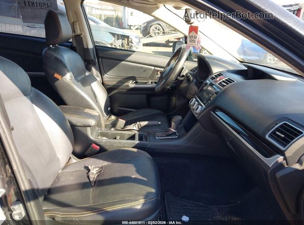 JF2GPANC3G8275815 2016 SUBARU CROSSTREK Black წინა სალონის ხედი