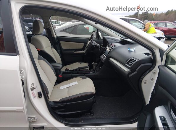 JF2GPBBC7GH202389 2016 SUBARU CROSSTREK HYBRID White Вид салону спереду