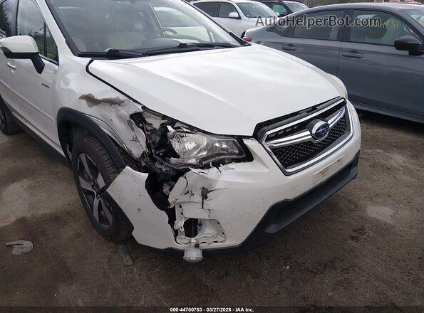 JF2GPBBC7GH202389 2016 SUBARU CROSSTREK HYBRID White Вид спереду