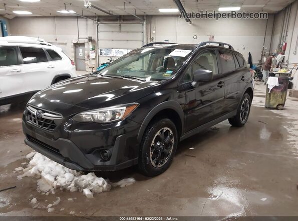 JF2GTAAC6M9213980 2021 SUBARU CROSSTREK Черный Передняя левая четверть