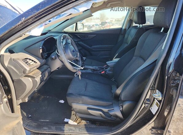 JF2GTAAC7M9360339 2021 SUBARU CROSSTREK Black Вид салону спереду