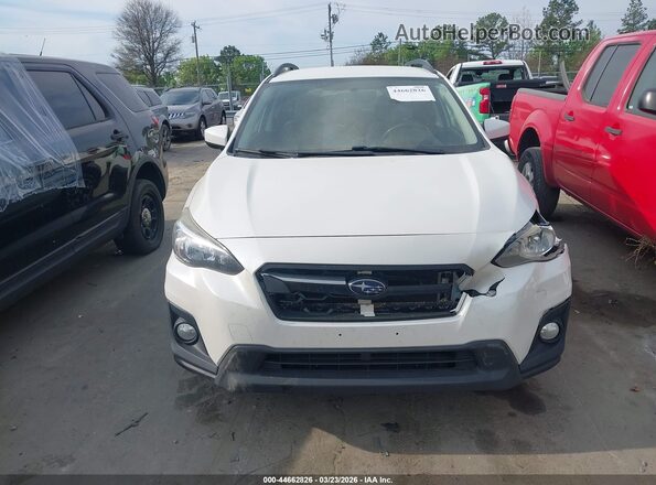 JF2GTABC1JH229858 2018 SUBARU CROSSTREK Белый Вид щитка приборов