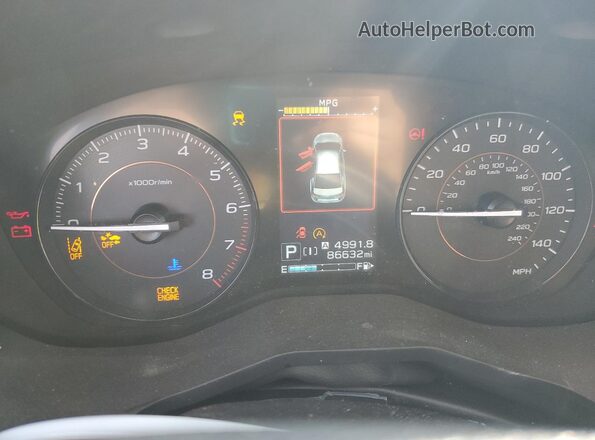 JF2GTABC2M8292391 2021 SUBARU CROSSTREK Silver Widok zestawu wskaźników