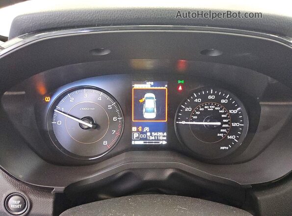 JF2GTABC4MH662742 2021 SUBARU CROSSTREK Белый Вид щитка приборов