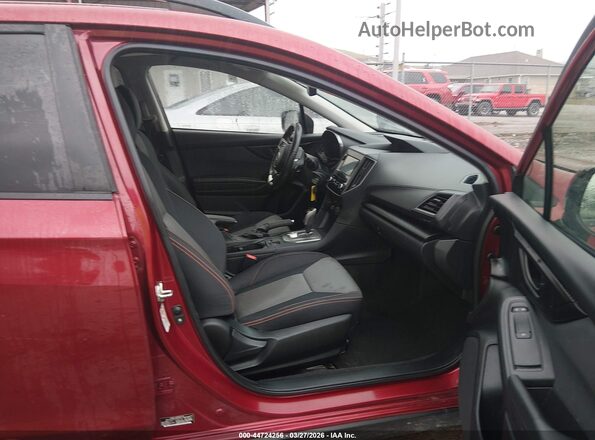 JF2GTACC5KH236523 2019 SUBARU CROSSTREK Красный Вид салона спереди