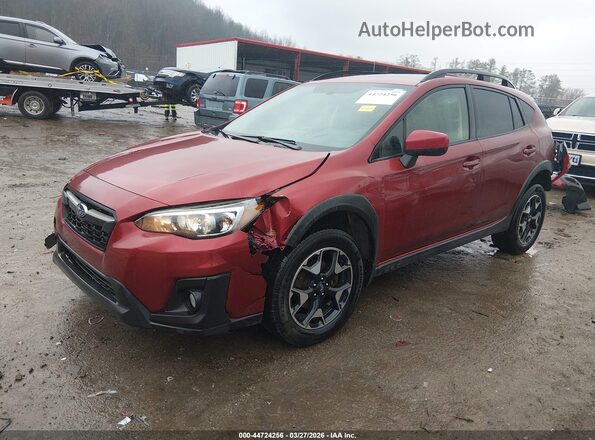 JF2GTACC5KH236523 2019 SUBARU CROSSTREK Красный Передняя левая четверть